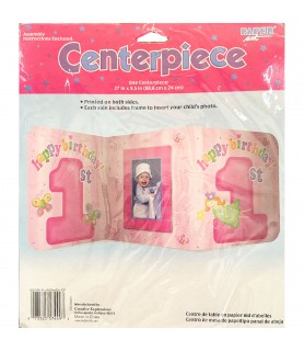 1st Birthday 'Fun At One' Girl Table Centerpiece (1ct)