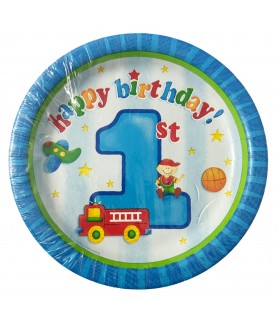 1st Birthday 'Fun At One' Small Paper Plates (8ct)