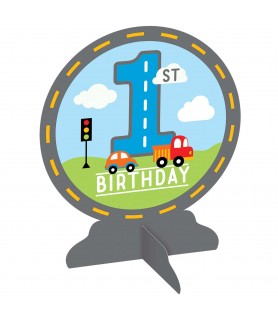 On The Road 1st Birthday Table Centerpiece (1ct)