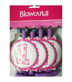 1st Birthday 'Sweet Girl' Blowouts (8ct)