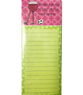 Hockey Moms, Soccer Moms, Wine Moms! Notepad / Favor (1ct)