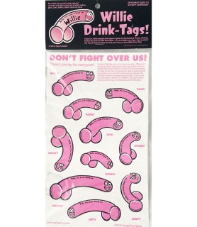 Willie Drink Tags (10ct)
