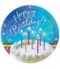 Happy Birthday 'Sparkle Wishes' Large Paper Plates (8ct)