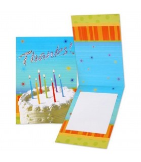 Happy Birthday 'Sparkle Wishes' Thank You Notes w/ Envelopes (8ct)