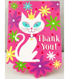 Party Cats Thank You Cards w/ Envelopes (8ct)