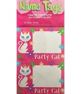 Party Cats Name Tags (16ct)