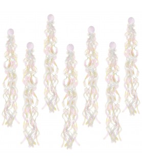 Birthday 'Luminous' Iridescent Swirl Hanging Decorations (10pc)