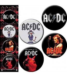 AC/DC Buttons / Favors (4ct)