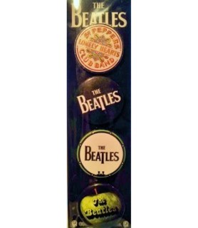 The Beatles Buttons / Favors (4ct)