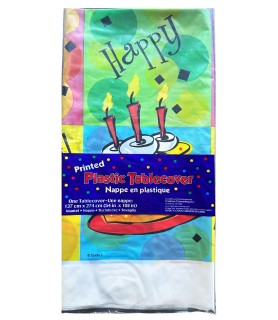 Happy Birthday 'Celebration' Plastic Tablecover (1ct)