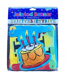 Happy Birthday 'Celebration' Jointed Banner (1ct)