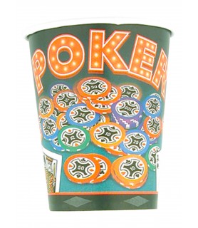 Casino Night 'Poker' 9oz Paper Cups (8ct)
