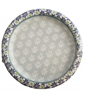 Floral 'Peacock Paisley' Small Paper Plate (8ct)