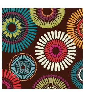 Floral 'Modern Motiff' Lunch Napkins (16ct)