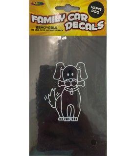 Family Car Decal 'Happy Dog' Favor (1ct)