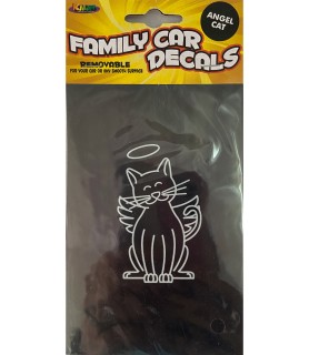 Family Car Decal 'Angel Cat' Favor (1ct)