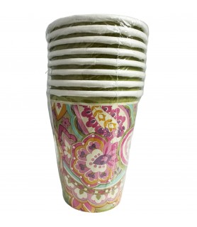 Pretty Paisley 9oz Paper Cups (8ct)