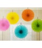 Mini Rainbow Decorative Fans (5ct)