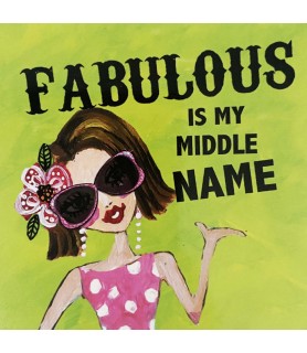 Fabulous Is My Middle Name Magnet / Favor (1ct)