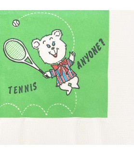 Adult Birthday Vintage 'Tennis Anyone' Small Napkins (20ct)