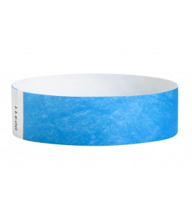 Bright Blue Event Paper Wristbands (100ct)