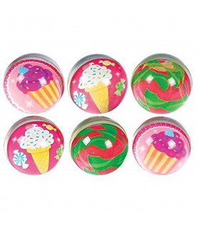 Happy Birthday 'Sweet Shop' Bounce Balls / Favors (6ct)