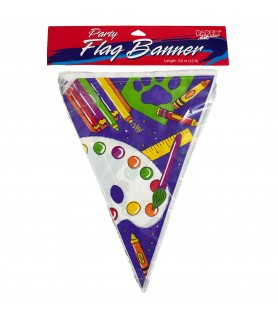 Art Studio Pennant Flag Banner (1ct)