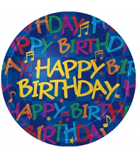 Happy Birthday 'Birthday Notes' Large Paper Plates (8ct)