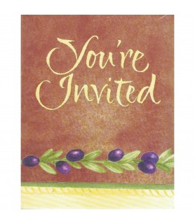 Fall 'You're Invited' Invitations With Envelopes (8ct)