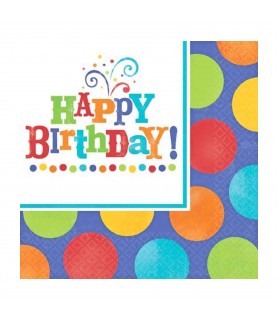 Happy Birthday 'Birthday Fever Fun' Small Napkins (16ct)