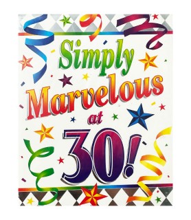 Happy Birthday 'Simply Marvelous' 30th Birthday Invitations w/ Envelopes (8ct)