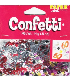 60Th Birthday Confetti (1ct)