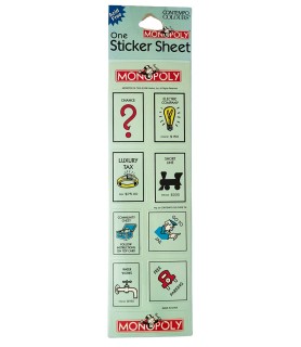 Monopoly Vintage Stickers (1 sheet)
