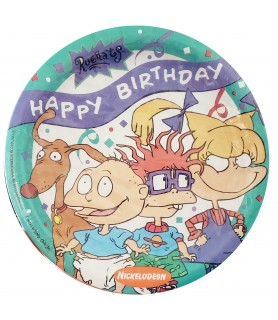 Rugrats Vintage 1997 Happy Birthday Large Paper Plates (8ct)