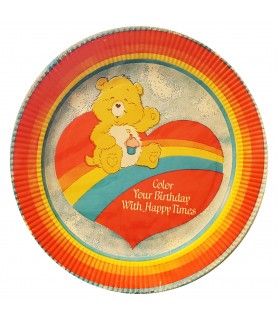 Care Bears Vintage 1980's Large Paper Plates (8ct)