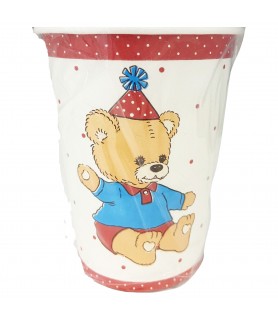 First Birthday 'Teddy Bear Party' 9oz Paper Cups (8ct)