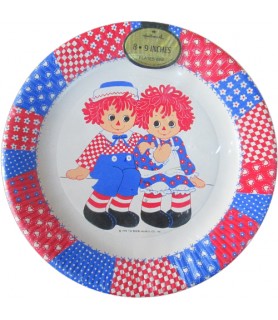 Raggedy Ann and Andy Vintage 1974 Small Paper Plates (8ct)