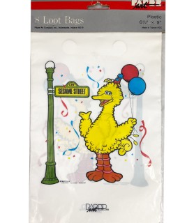 Sesame Street Vintage 1980's Birthday Plastic Favor Bags (8ct)