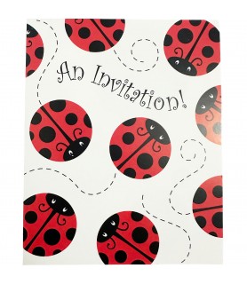 Ladybug Invitations w/ Envelopes (8ct)