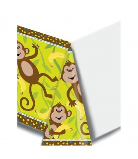 Jungle Animals 'Monkeyin Around' Plastic Tablecover (1ct)