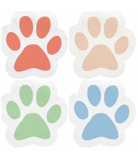 Pawsome Party Shaped Small  Napkins (16ct)