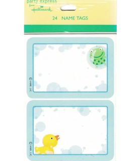 Baby Shower' Rubber Ducky And Frog' Self Adhesive Name Tags (24ct)