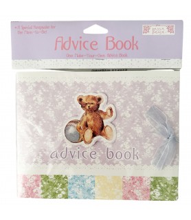 Baby Shower 'Bear' Keepsake Advice Book (1ct)