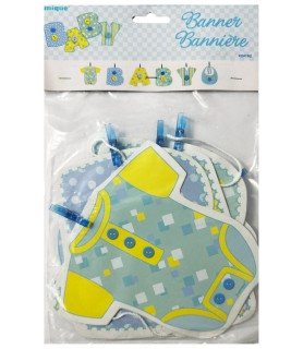 Baby Shower Blue 'Baby' Letter Banner (1ct)