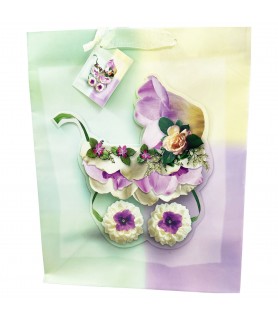 Baby Shower 'Carriage' Extra Large Paper Gift Bag  (1ct)