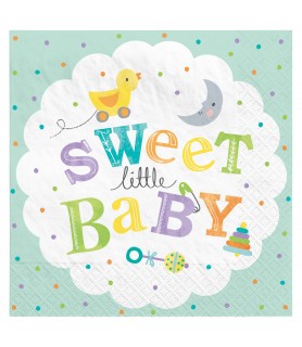 Baby Shower 'Sweet Little Baby' Small Napkins (16ct)
