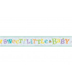 Baby Shower 'Sweet Little Baby' Foil Banner (1ct)