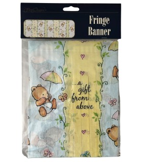 Baby Shower 'A Gift From Above' Fringe Banner (1ct)