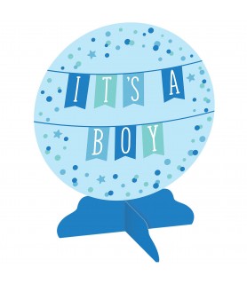 Baby Shower Blue 'It's a Boy' Table Centerpiece (1ct)