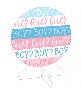 Baby Shower Gender Reveal 'Pink Or Blue' Table Centerpiece (1ct)